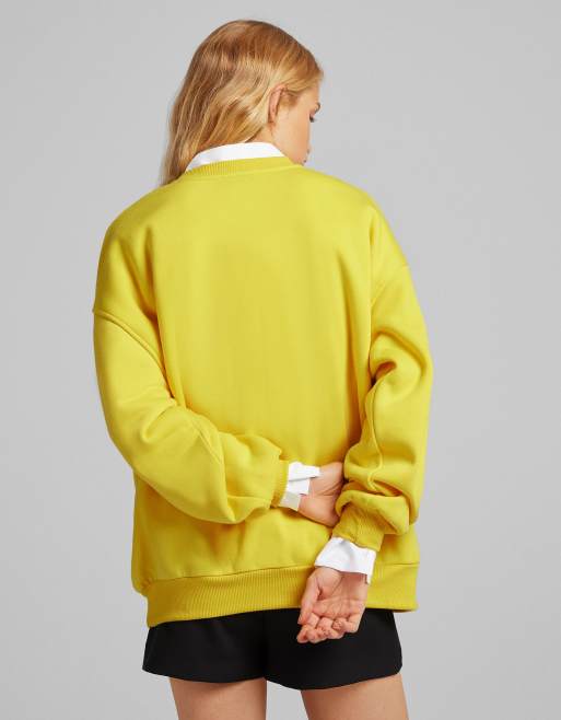 Pull 2025 jaune bershka