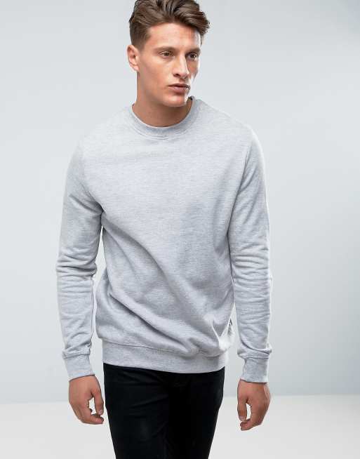 Bershka sweatshirt in light grey | ASOS