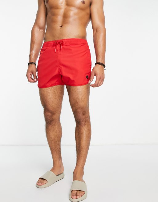 Bershka swim shorts in red | ASOS