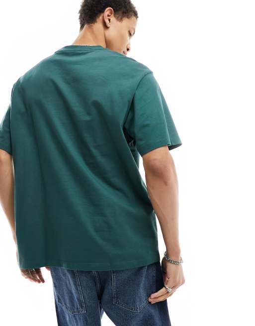 Bershka - Syracuse - T-shirt à imprimé devant - Vert forêt, 4 de 4