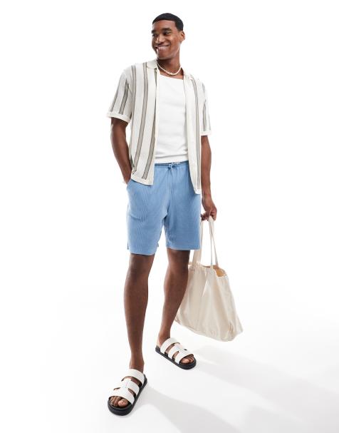 Bershka – Szydełkowana biała koszula w paski - view 1