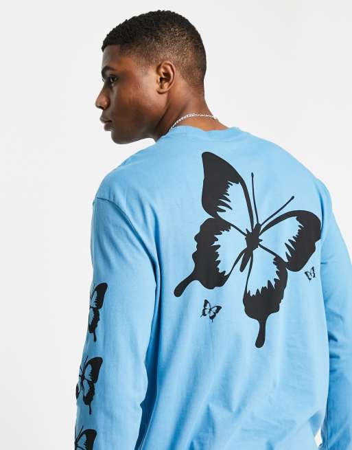 Tee shirt avec discount papillon