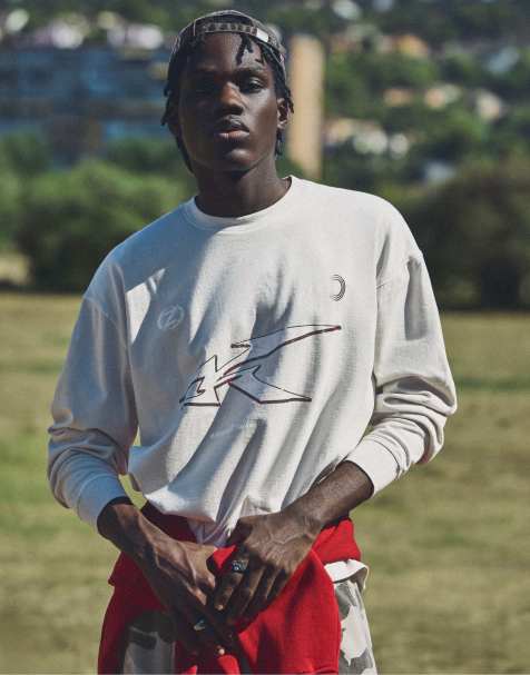 Bershka t-shirt à manches longues délavé effet acid wash à imprimé animal - view 1