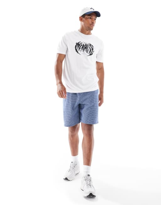 Bershka - T-shirt bianca con stampa stile gotico sul davanti , 2 di 4