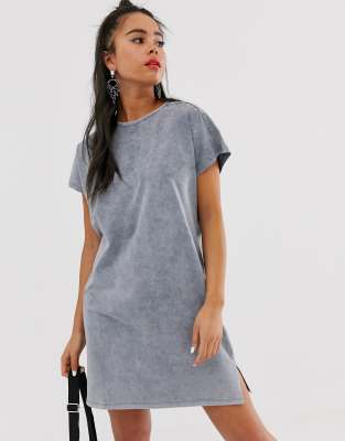 short sleeve cotton midi dress