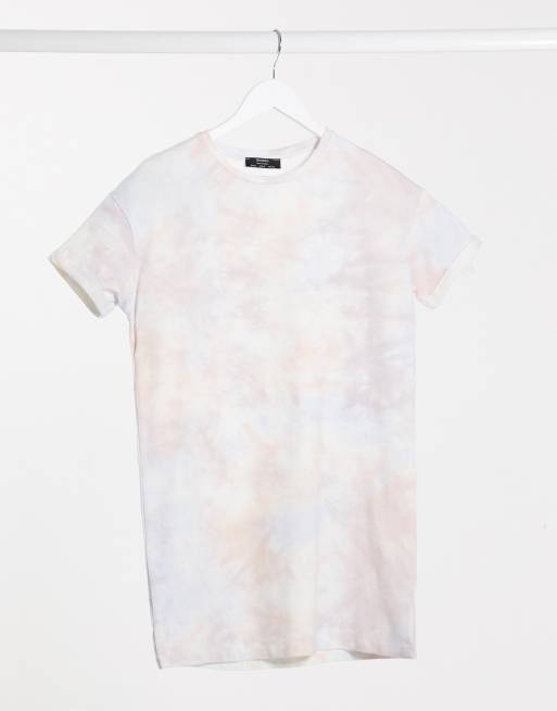 Bershka t shirt dress in tie dye ASOS