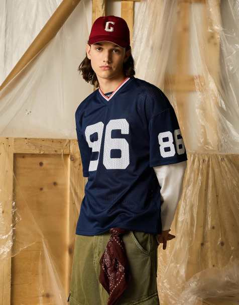 Bershka - T-shirt en tulle à manches longues - Bleu jean - view 1