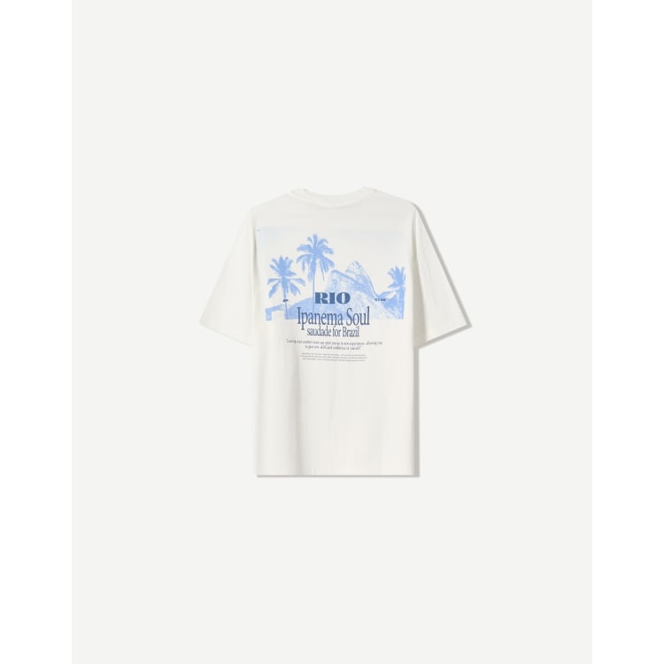T-shirt Oversize Bleu Marine À Imprimé Graphisme New York