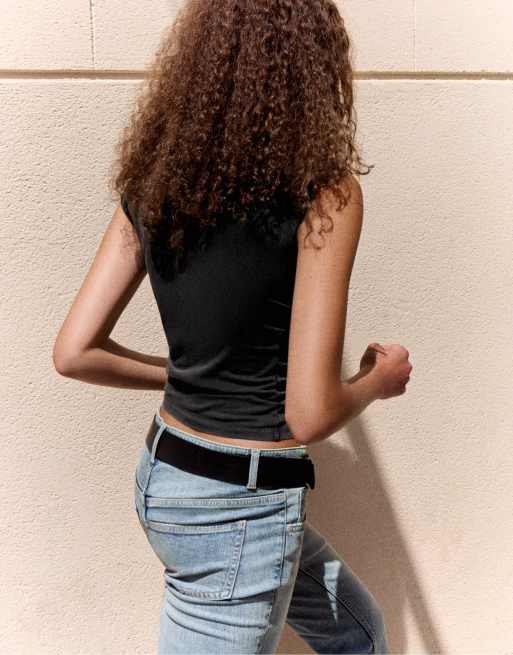 Bershka - T-shirt imprimé coupe classique - Gris délavé, 3 de 5
