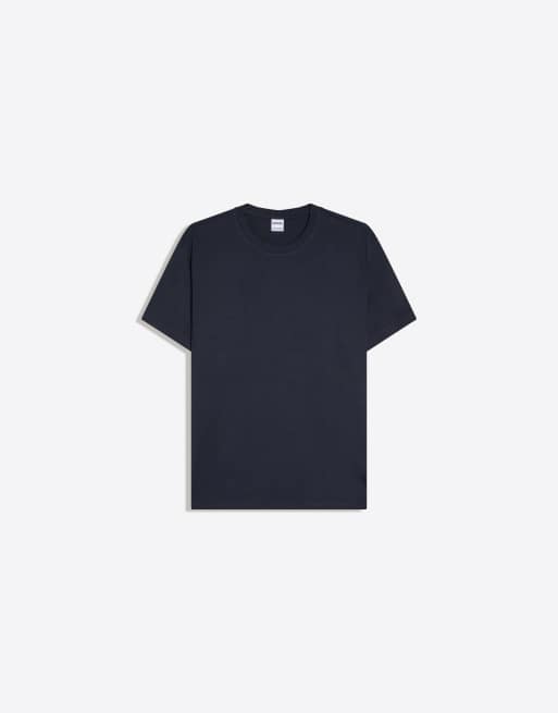 Bershka – T-Shirt in Regular-Fit in Blau, 4 von 4