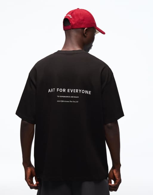 Bershka – T-Shirt in Schwarz mit „The Met“-Aufdruck, 3 von 4