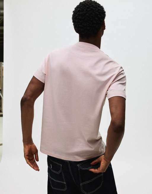 Bershka - T-shirt met korte mouwen in roze, 3 van 4