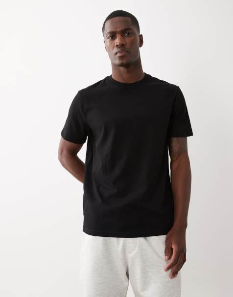 Bershka - T-shirt met korte mouwen in zwart - view 1