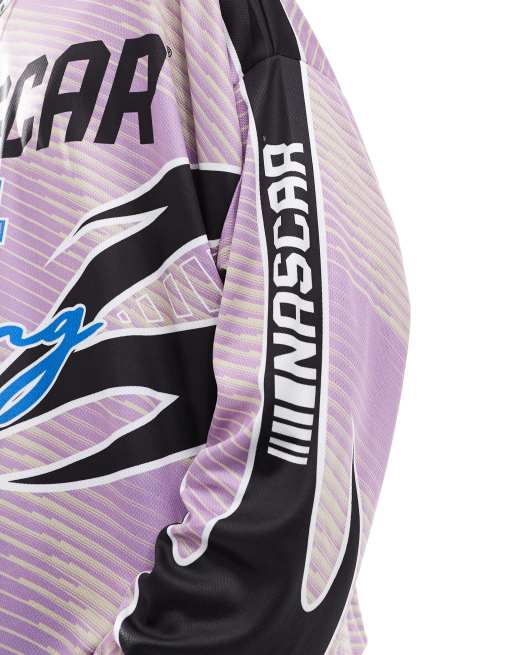 Bershka - T-shirt met lange mouwen in paars, 4 van 4