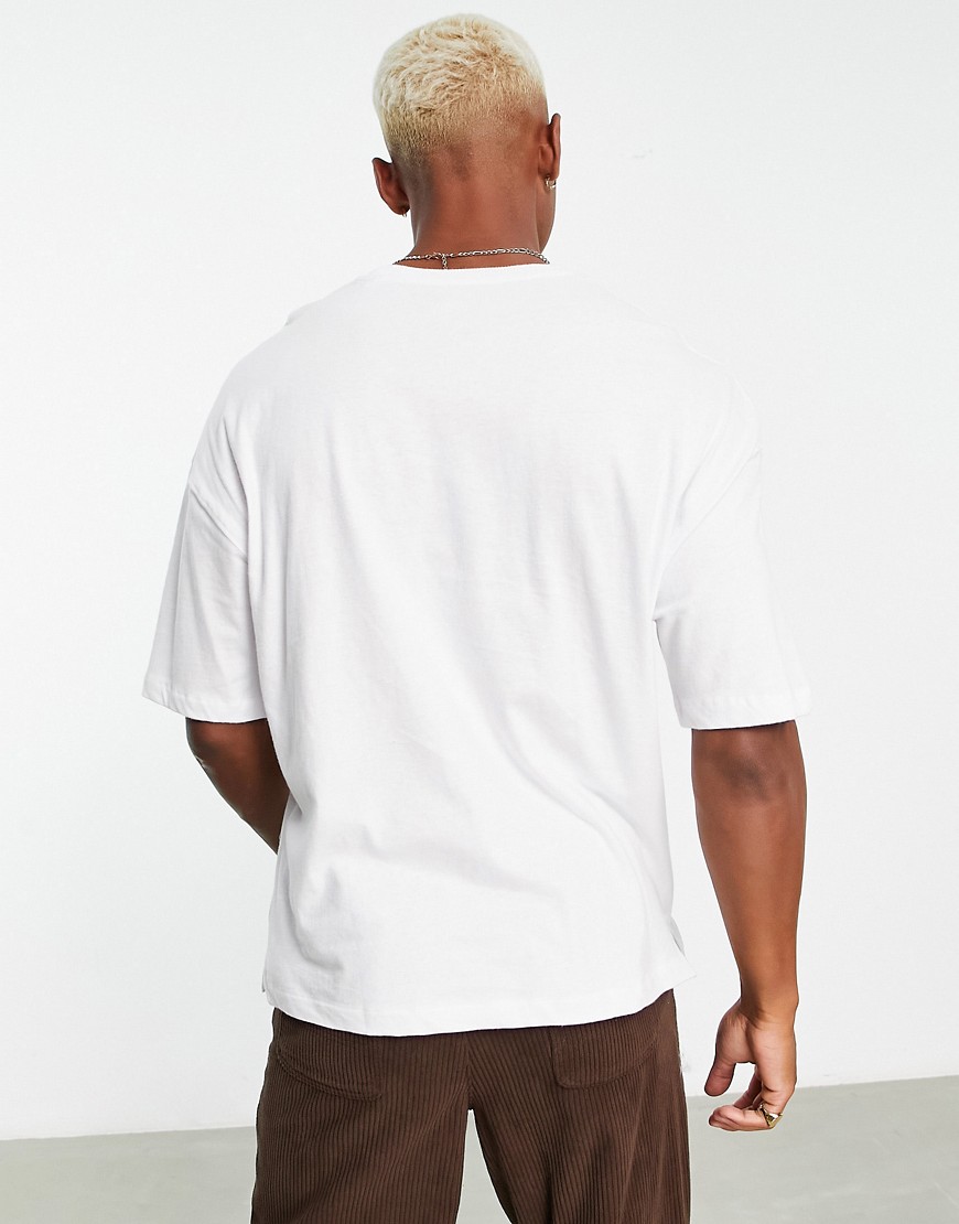 T-shirt oversize bianca-Bianco - Bershka T-shirt donna  - immagine3