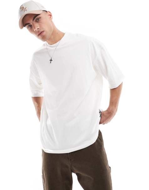 Bershka - T-shirt squadrata oversize bianca - view 1