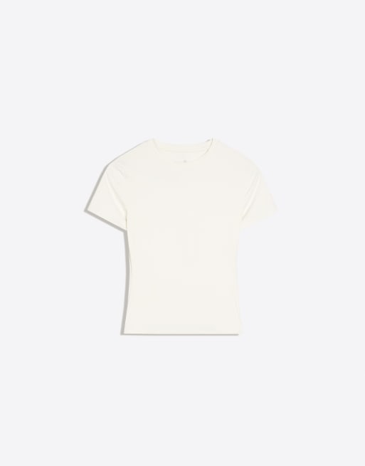 Bershka t-shirt technique à manches courtes kaki, 5 de 5