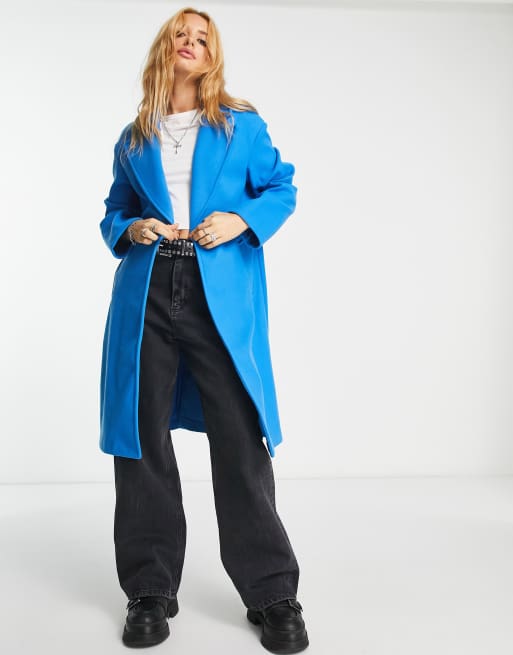 Asos blue coat sale