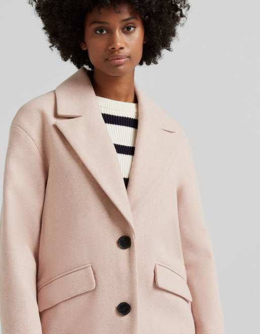 Bershka discount manteau rose