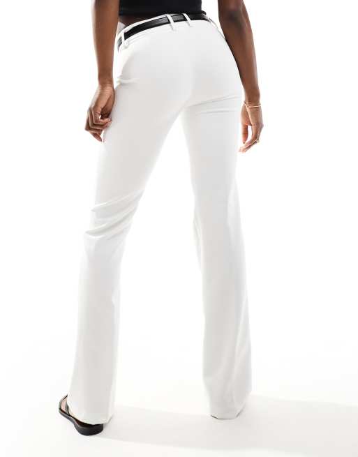 パンツ precme flare slacks(off white) High Waist Stretch Crepe Flare Pants – Wholesale Capella Apparel