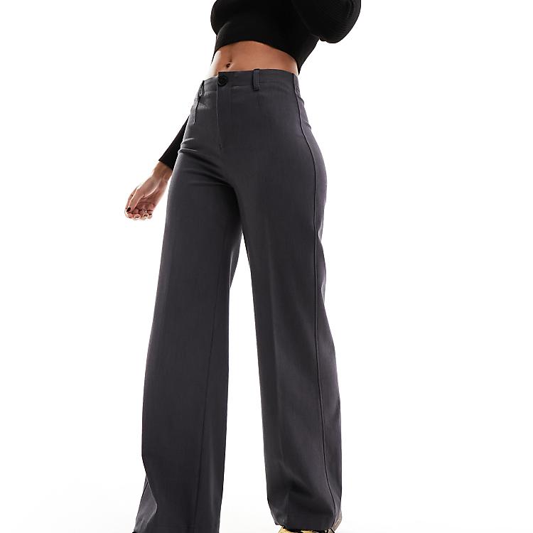 Bershka tailored pants in slate gray | ASOS Bershka tailored pants in slate gray | ASOS