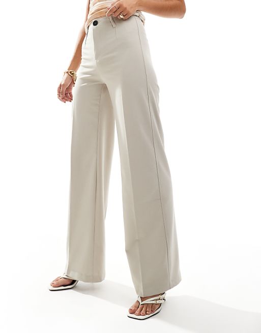 Classic Wide Leg Pant in Stone Loops Classic Wide Leg Pant in Stone Loops