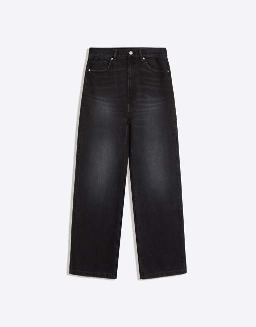Bershka Tall baggy jeans i sort, 5 af 5