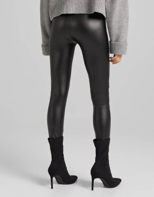 Tall Faux Leather High Waisted Leggings