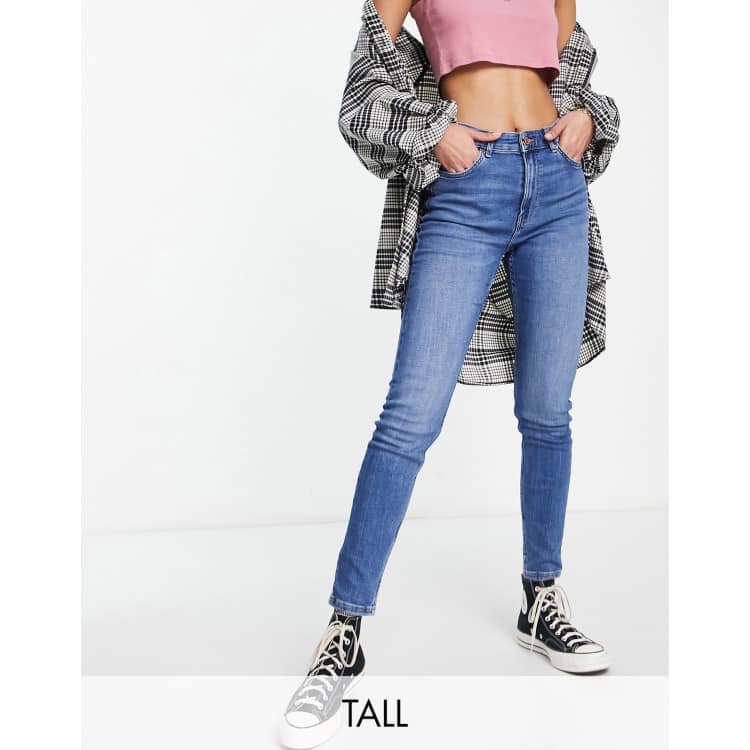 Super high rise cropped hot sale bershka