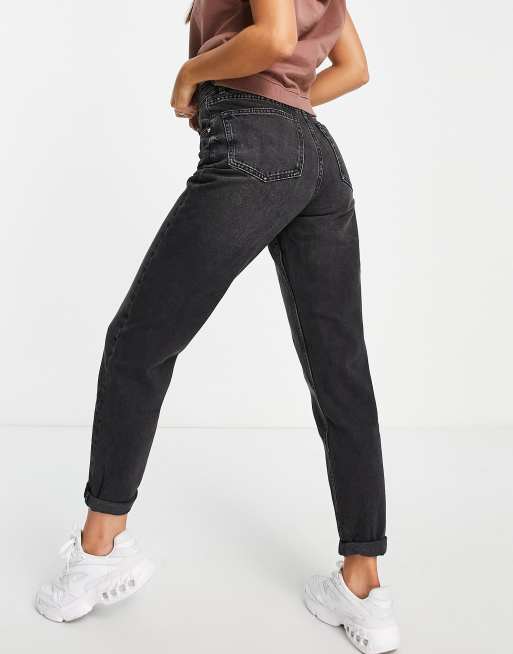 Bershka jean 2025 mom noir