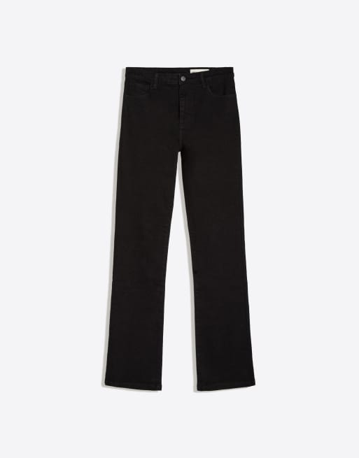 Bershka Tall jeans a zampa neri, 5 di 5