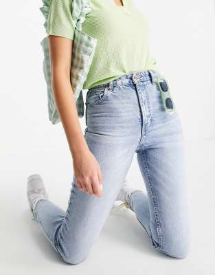 bershka organic cotton mom jeans