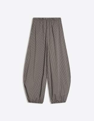 Tall - Pantalon bloomer en popeline - Kaki-Vert M