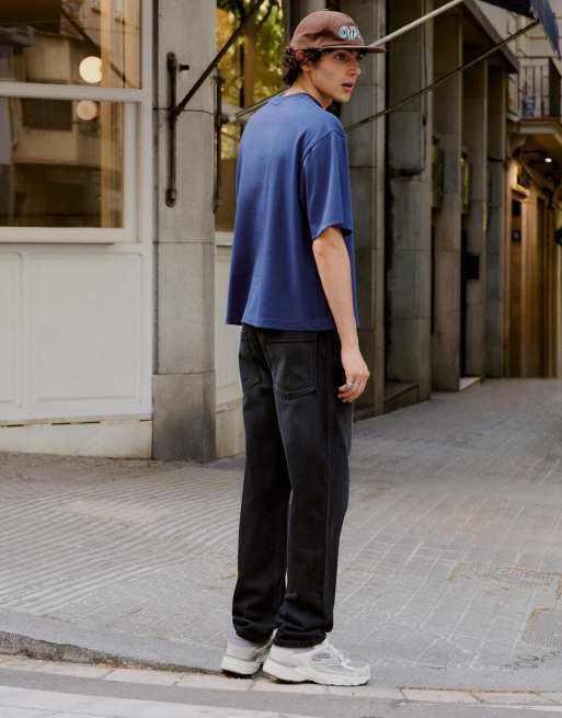 Bershka Tall rechte jeans in zwart, 4 van 5