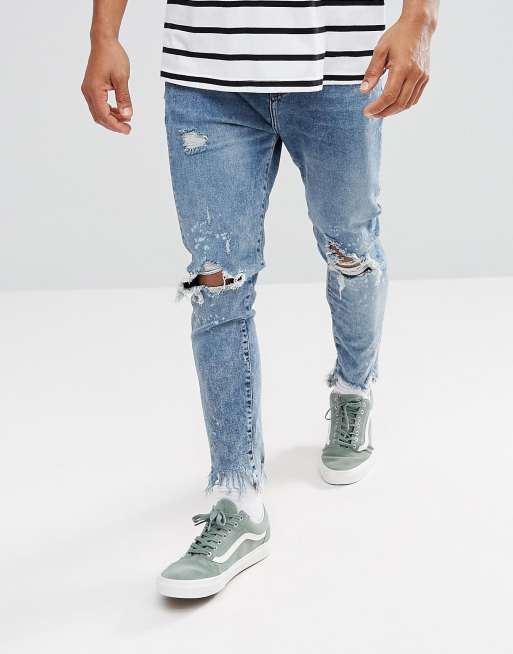 Bershka jeans 2025 uomo strappati