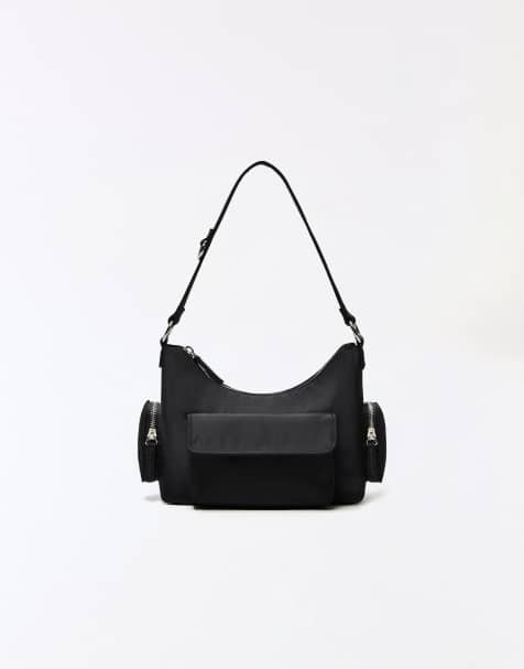 Bershka - Tas met meerdere zakken in zwart - view 1