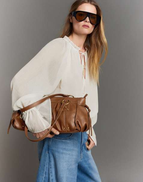 Bershka Tasche mit Nieten in Braun - view 1