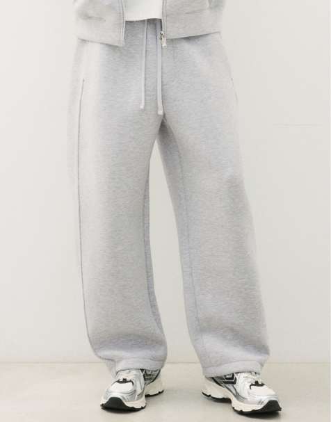 Bershka Technical balloon joggers in light grey - view 1