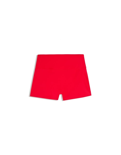 Bershka Technical fabric shorts in red, 2 of 2