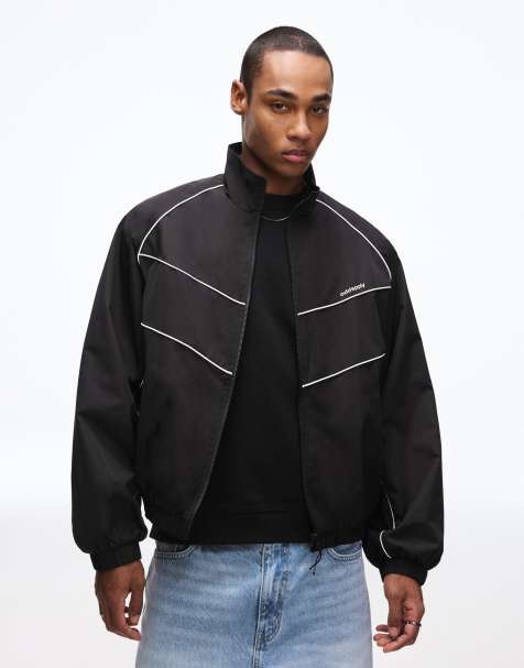 Bershka - Technisch recht jack in zwart - view 1