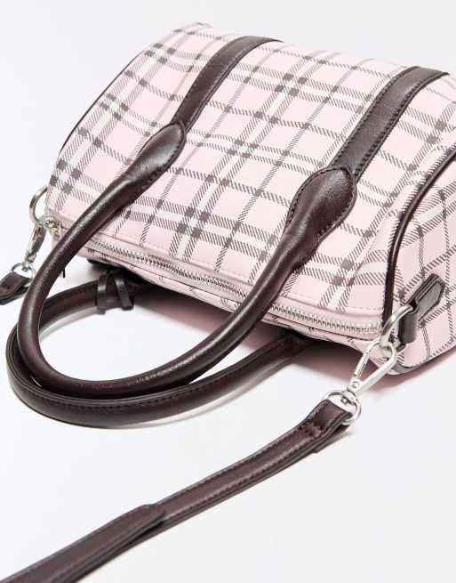Bershka ternet bowlingtaske i pink, 2 af 5