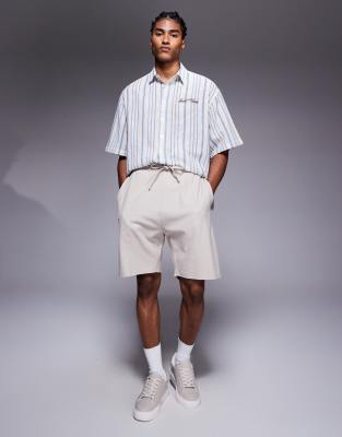 Bershka Textured Shorts