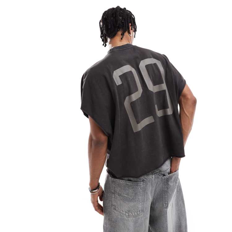 Bershka T&F printed t-shirt in gray | ASOS