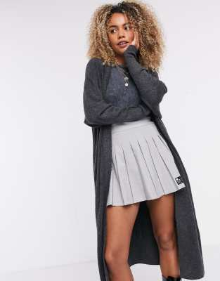 charcoal longline cardigan