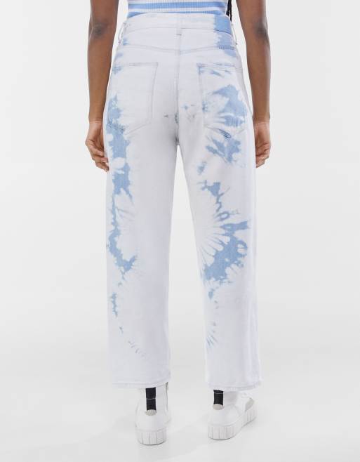 tie-dye jeans in white | ASOS