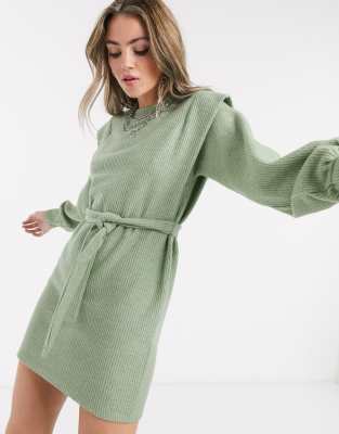 sweater tie dress