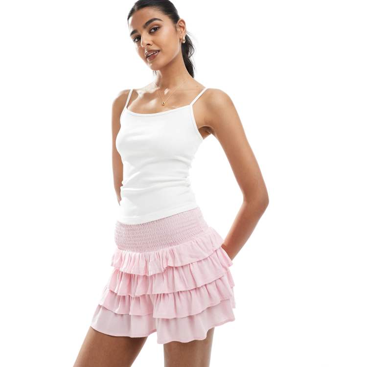 Bibiy MARINA FRILL SKIRT PINK タグ付き BIBIY. MADE | MARINA FRILL SKIRT PINK｜Bibiy.