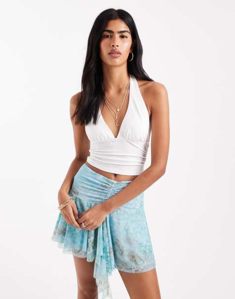 Bershka - Top dos nu - Blanc - view 1