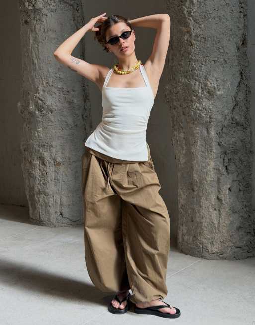 Bershka - Top dos nu - Blanc, 3 de 4