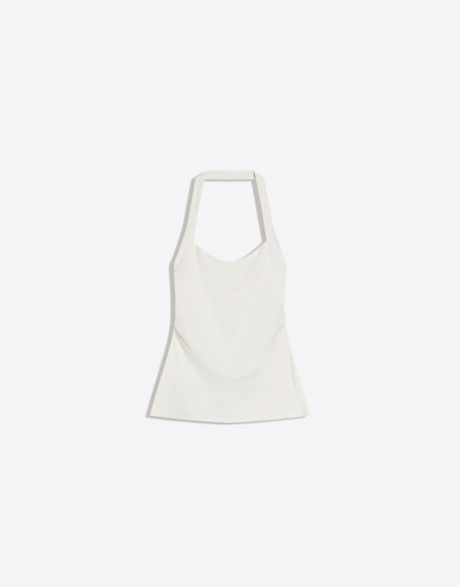 Bershka - Top dos nu - Blanc, 4 de 4